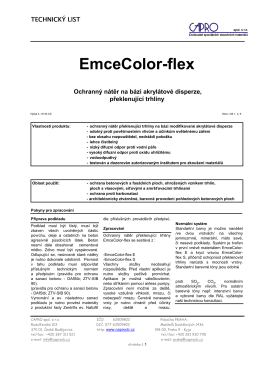 EmceColor-flex - CAPRO spol. s ro