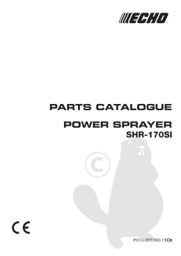 PARTS CATALOGUE POWER SPRAYER SHR-170SI