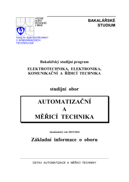 B-AMT 2015/16. - Ústav automatizace a měřicí techniky