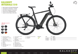 Katalog modelu KALKHOFF INTEGRALE S10 (2016)