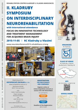 ii. kladruby symposium on interdisciplinary neurorehabilitation