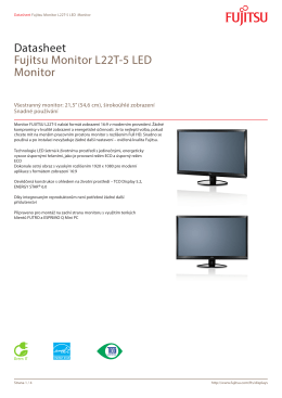 Datasheet Fujitsu Monitor L22T