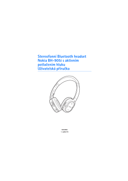 Stereofonní Bluetooth headset Nokia BH-905i s aktivním