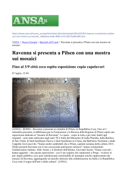 "Accademia di Brera e trasferta a Pilsen per "i mosaici di Ravenna"
