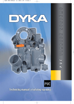 Katalog DYKA PVC tlakové systémy