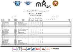 Mohelnice, 20. 6. 2015 Lorenc-Logistic MM ČR v motokrosu juniorů