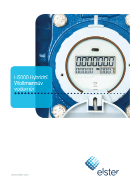 H5000 Hybridní Woltmannův vodoměr