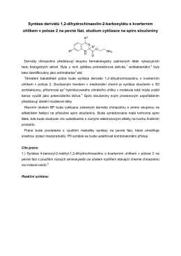 Syntéza derivátů 1,2-dihydrochinazolin-2