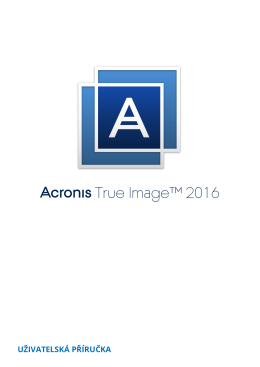 Příručka - Acronis