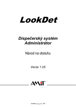 LookDet - Administrátor - návod na obsluhu