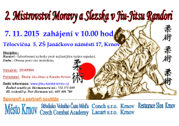 Plakát na MČR Jiu-Jitsu