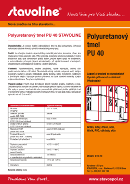 Polyuretanov&yacute; tmel PU 40 Stavoline