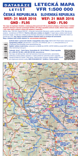 Obálka mapa VFR 1:500 000 - PDF