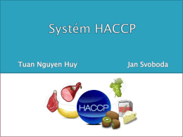 Systém HACCP v potravinářské mikrobiologii