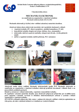 Mechanik elektrotechnik - Centrum odborné přípravy