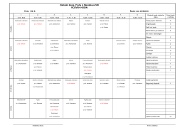 Základní škola, Praha 4, Mendelova 550 ROZVRH HODIN