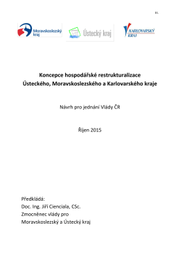 Koncepce hospodářské restrukturalizace ULK, MSK a KVK - HSR-ÚK