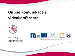 Online komunikace a videokonference