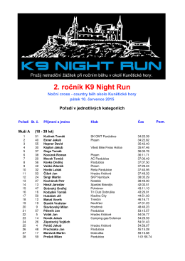 2. ročník K9 Night Run