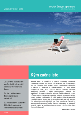 NEWSLETTER MAY 2015_CZ