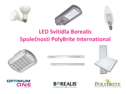 LED Svítidla Borealis Společnosti PolyBrite
