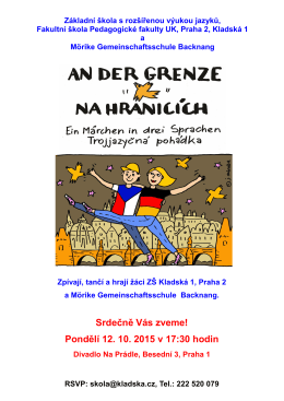 plakát - Základní škola Kladská