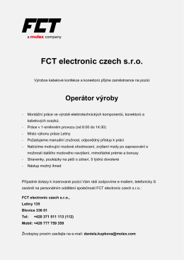 FCT electronic czech s.r.o.