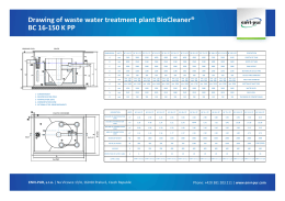 Drawing of waste water treatment plant BioCleaner - ENVI-PUR