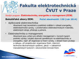 ČVUT FEL - Program Elektrotechnika, energetika a management