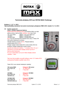 Technické předpisy 2015 pro ROTAX MAX Challenge