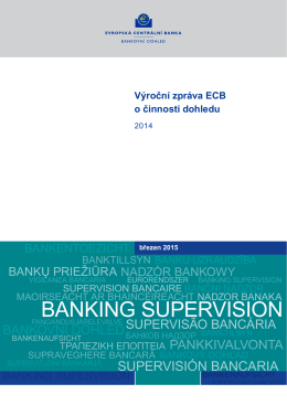 Výroční zpráva ECB o činnosti dohledu, 2014