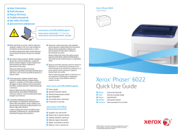 Xerox Phaser 6022NI stručný návod k použití