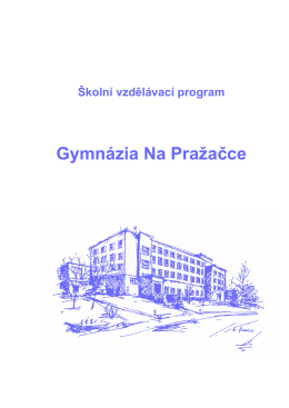 inovovaná verze - Gymnázium Na Pražačce