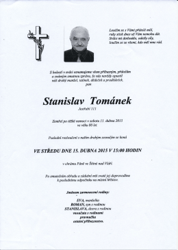 11.4.2015 Stanislav Tománek