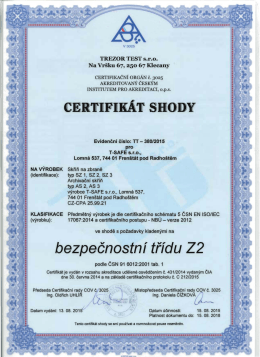 Certifikát shody