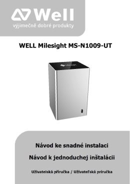 Krátký návod WELL MS-N1009-UT
