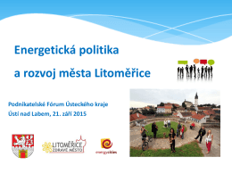 Energetická politika a rozvoj města Litoměřice