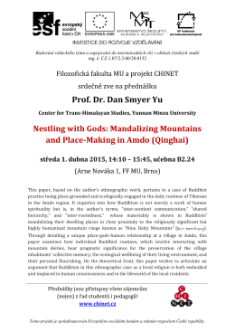 Prof. Dr. Dan Smyer Yu Nestling with Gods: Mandalizing