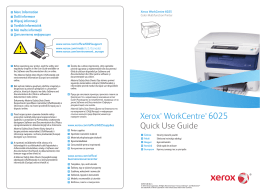 Xerox WorkCentre 6025BI stručný návod k použití