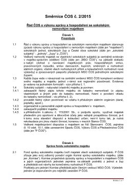 Směrnice ČOS č. 2/2015
