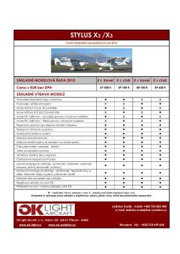 Ceník STYLUS 2015 - OK Aviation Base