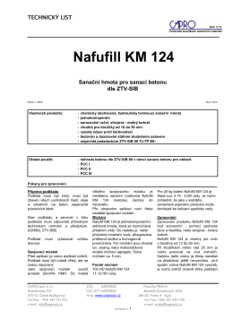 Nafufill KM 124 - CAPRO spol. s ro