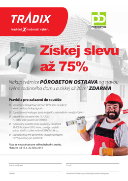 Získej slevu až 75%