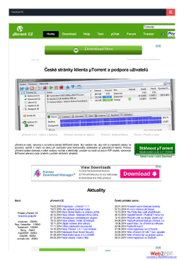 μTorrent® (uTorrent) - a (very) tiny BitTorrent client |