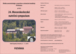 24. Moravskoslezské nutriční sympozium