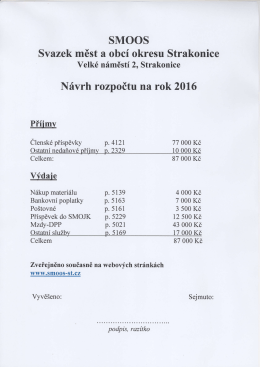 SMOOS Svazek měst a obcí okresu Strakonice