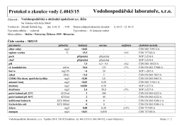 Vodohospodářské laboratoře, s.r.o.