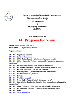 program konference ČKPA
