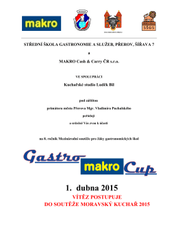 propozice Gatro-makro-cup 2015