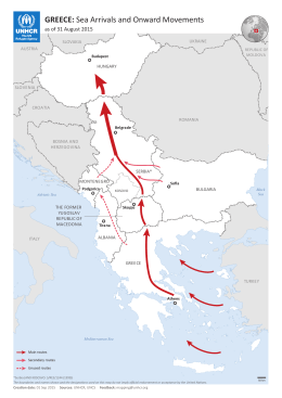GREECE: Sea Arrivals and Onward Movements